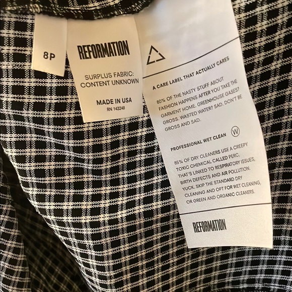 Reformation gingham check mini dress - Picture 7 of 7